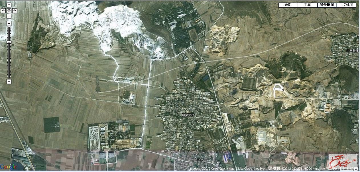 (点击卫星图片放大)     唐山大地震后空六军