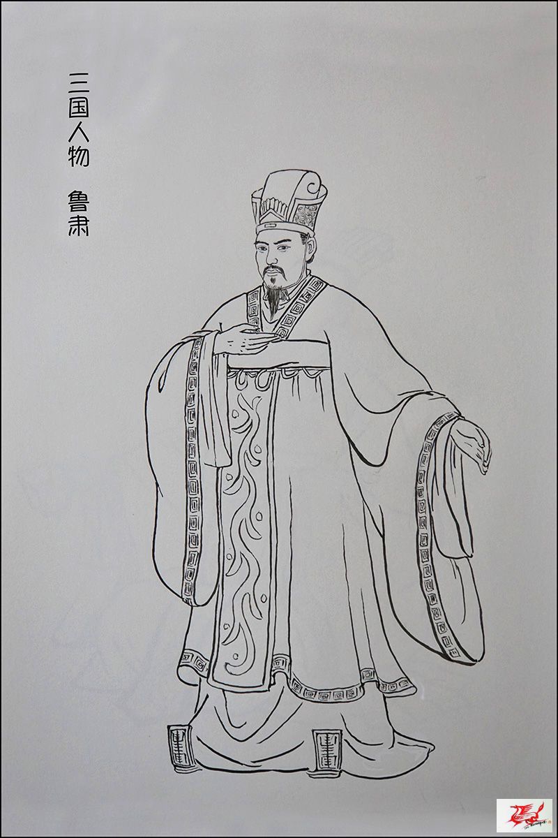 《三国人物》-我的线描画