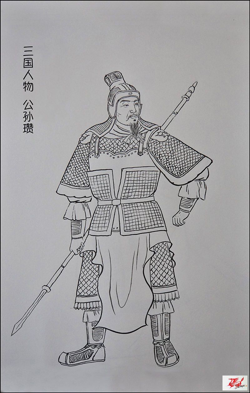 《三国人物》-我的线描画